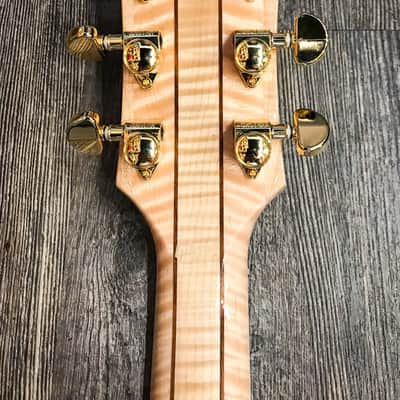 Gibson Custom Shop Les Paul Custom Burl Maple Limited Edition Electric Guitar Natural image 8