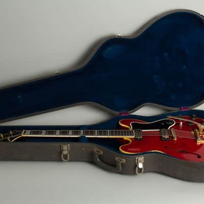 Epiphone Sheraton E212T Arch Top Semi-Hollow Body Electric Guitar (1962), ser. #91718, original grey hard shell case. image 10
