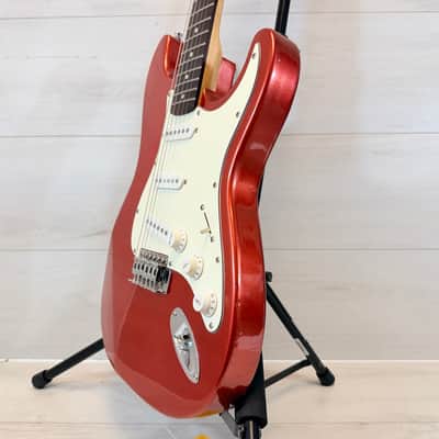 Brunswick S-Type Electric Guitar Metallic Red w/ Gig Bag – Strat Style Player image 6