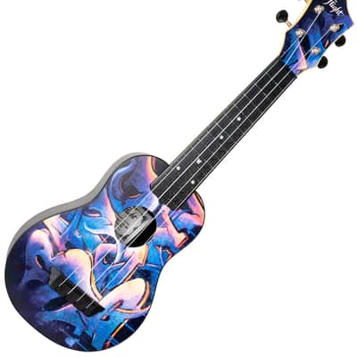Flight TUS40 Graffiti Travel Soprano Ukulele New - Graffiti image 8
