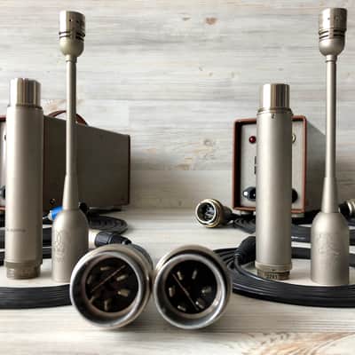 1969 Matched Pair Of AKG C28/C30A Nuvistor Tube Mics w/AKG CK28 Capsule & AKG N12 PSU image 2