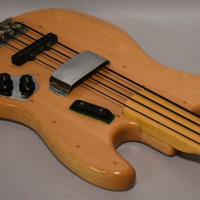 1973 Fender Precision/Jazz Partscaster Bass Fretless Natural w/HSC image 10