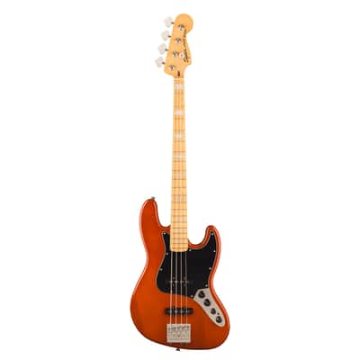 Squier Classic Vibe Active '70s Jazz Bass - Maple Fingerboard, Black Pickguard, Mocha image 2