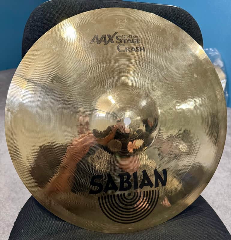 Sabian 17" AAX Stage Crash Cymbal 1993 - 2001 - Brilliant image 1