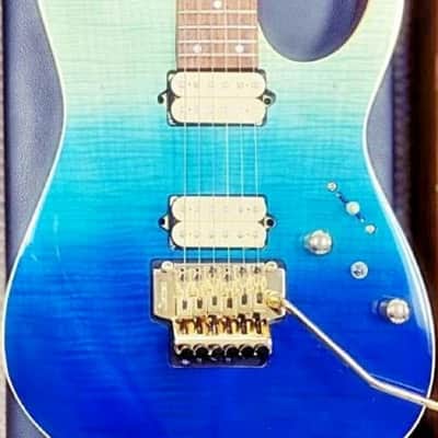 Ibanez RG420HPFM BRG Blue Reef Gradation *****TOP***** (DiMarzio) Floyd Rose 2022 - Blue Reef image 2