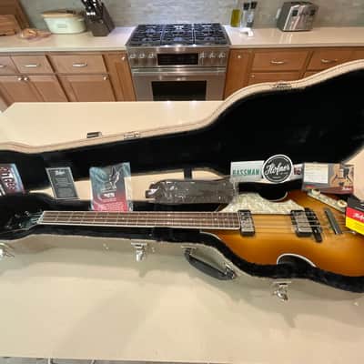 2021 Hofner 500/1 Fab Gear Ltd Ed Stage Model Beatle Bass #001! Fab Gear Burst w/OHSC, COA & Tags image 1