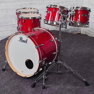 Used Pearl Professional Maple 5pc Drum Set Sequoia Red - Very Good image 2