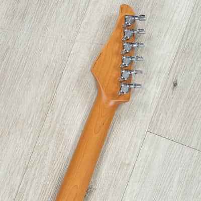 Suhr Custom Modern HSH Guitar, 5A Roasted Birdseye Maple Fretboard, Curly Maple Top, Suhr Burst image 9