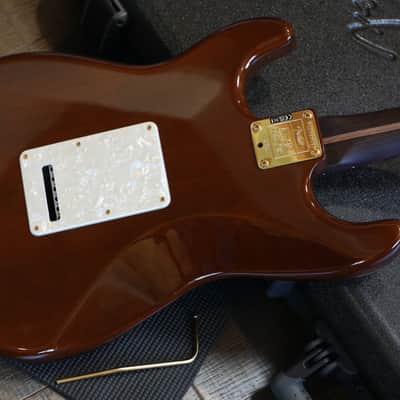 Unplayed! 2026 Fender Mod Shop Stratocaster w/ Rosewood Neck Electric Guitar Walnut w/ Gold + COA OHSC image 13