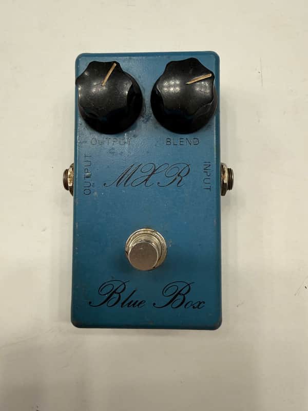MXR MX-103 Blue Box Octave Fuzz Vintage 1974 Bud Box Script Logo Effect Pedal image 1