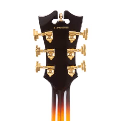 2016 D'Angelico Excel DC Semi-Hollow Electric Guitar w/Stairstep Tailpiece, Vintage Sunburst, S16006YYYY image 9