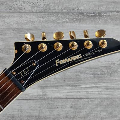 1992 Fernandes Japan TEJ-55 HS Contemporary Telecaster (Black/Gold) image 2