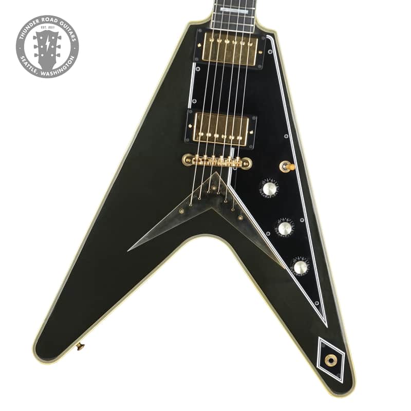 2007 Gibson Custom Shop Flying V Custom Gunmetal image 1