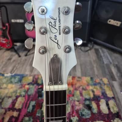 Epiphone Tommy Thayer Signature "White Lightning" Les Paul Standard 2015 - 2019 - Metallic White image 6
