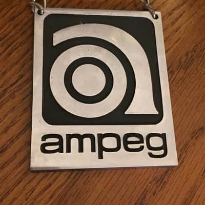 1968 Ampeg Medallion Vintage ORIGINAL Very Rare - Silver Metal (ONE) image 1