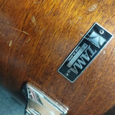 Tama Vintage Matte Mahogany 15 inch Tama SuperStar Concert Tom Drum MIJ Vintage japan SUPER MAHOGANY 12x15 image 2