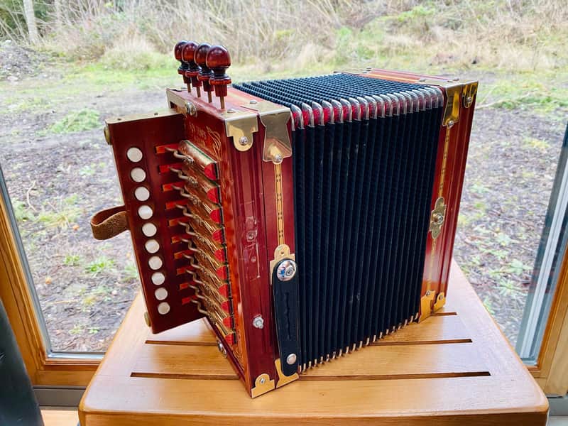 Bon Temps Cajun Accordion - Key of C - Built by Antoine Falcon - Rare image 1