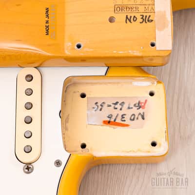 1986 Fender Order Made Yngwie Malmsteen Stratocaster ST62 Yellow White w/ USA Dimarzio DP117, Japan MIJ Fujigen image 20