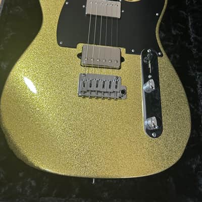 New Suhr Custom  Classic T Paulownia HH Gold Sparkle Roasted Neck Rosewood Telecaster style image 3