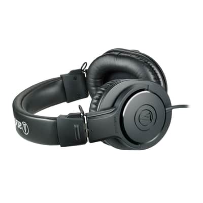 Audio-Technica ATH-M20X Studio Headphones (Black) with Knox Gear Stand and Case image 6