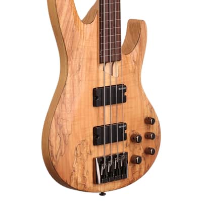 ESP LTD B204 Fretless Electric Bass Guitar Natural Satin image 9