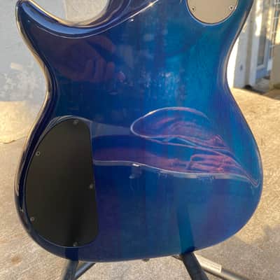 Carvin SC90 Single Cut, Neck Through 90s - Transparent Blue Gloss image 17