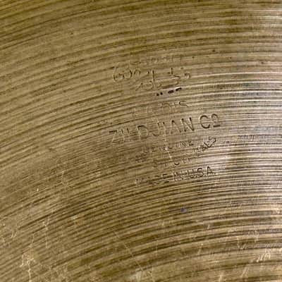 PAPER THIN 14” 1950s Small Stamp Zildjian A VINTAGE Hihats 688g 870g image 5