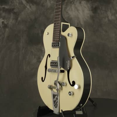 1958 Gretsch model 6187 Streamliner/Corvette added Dynasonic pickup LOTUS IVORY image 6