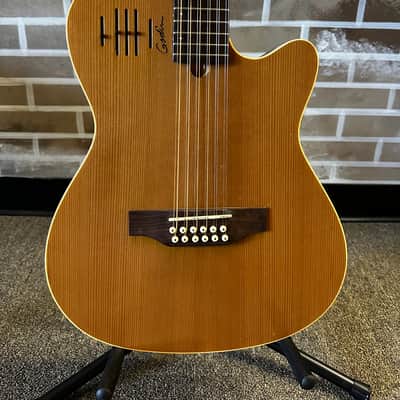 Godin A12 SG Solid Cedar Cutaway 12-String with Electronics 2010s - Natural Semi-Gloss image 2