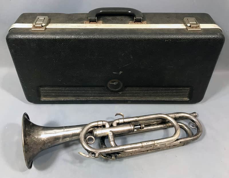 1935 Frank Holton & Co. Legonnaire Single Valve Tenor Bugle image 1