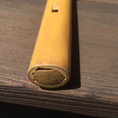No Brand Khlui Thai Ducted Bamboo Flute 1990's - Glossy natural bamboo image 5