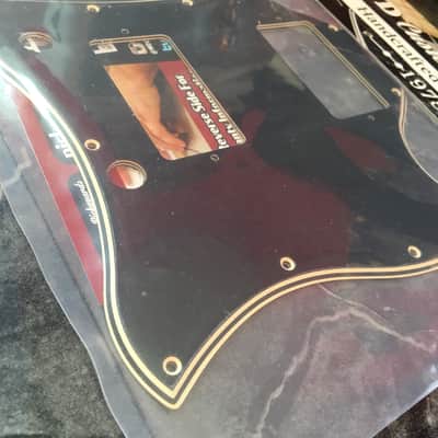 WD Gibson SG Standard Full Face Batwing Pickguard 5 ply Wide Bevel Black/Cream Made In USA image 6