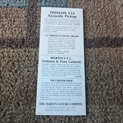 Vintage 1985 Martin Guitar Price List! Rare, Original Case Candy! image 3