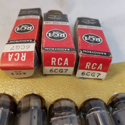 RCA ONE (1) 6CG7 tNOS AT1000 TESTED Balanced! PI Vacuum Tube T2 dual triode 1959-1962 image 9