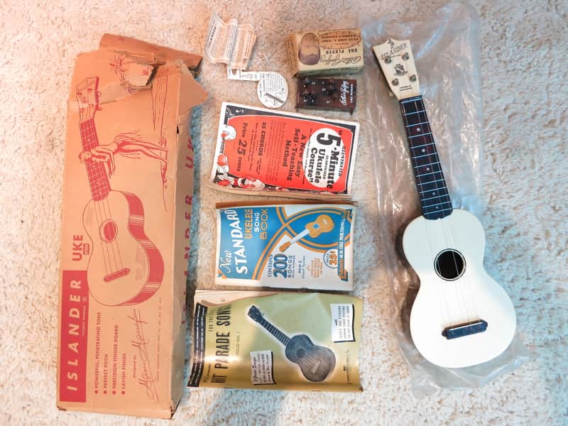 Vintage 1950s Maccaferri Islander Uke Ukulele Near Mint NOS Cord Master Box Manuals image 1