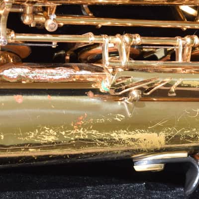 Selmer Series II Baritone Sax-just serviced 1987 Original lacquer image 5
