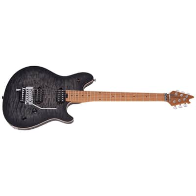 EVH Wolfgang Special QM Electric Guitar, Baked Maple Fingerboard, Charcoal Burst image 13