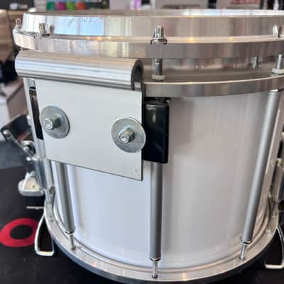 Pearl 11x13 Marching Snare Maple High Tension 90's - 2000's - White image 4