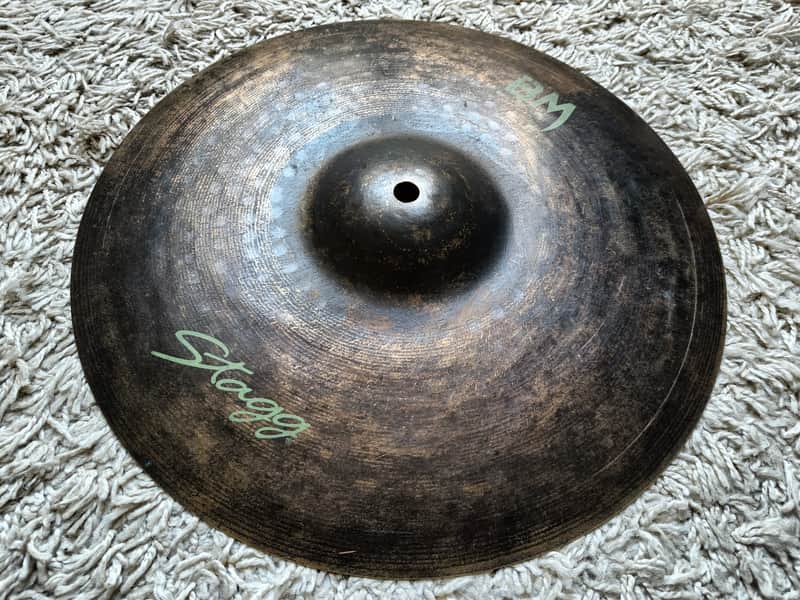 STAGG BM HR BLACK METAL ROCK TOP HI HAT 14" image 1