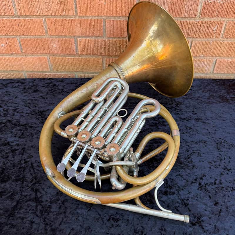 Paxman 40L Bb/High F Descant Horn - Gold Brass - Detachable Bell - Unlacquered Finish - Serial #: 118413L (*AS-IS*) image 1