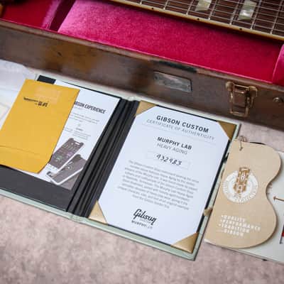 GIBSON USA Custom Shop 59 Reissue Les Paul Murphy Lab Heavy Aged " Aged Cherry Burst + Rosewood" (2023) image 3
