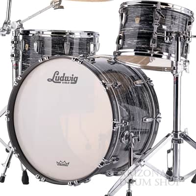 Ludwig Classic Maple FAB Vintage Black Oyster 3-piece Shell Pack 13/16/22 - NEW ! image 3