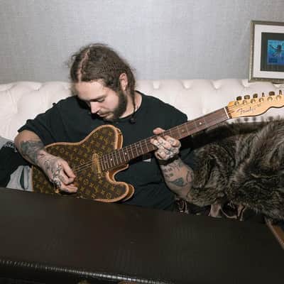 2004 Fender Louis Vuitton Stratocaster One of a Kind Post Malone Telecaster sibling guitar image 17