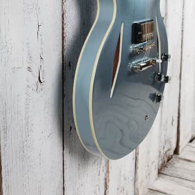 Epiphone Dave Grohl DG-335 Semi Hollow Electric Guitar Pelham Blue with Case image 11