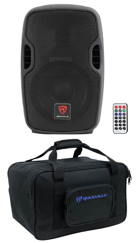 Rockville BPA8 8" Powered 300w DJ PA Speaker w Bluetooth+Carry Bag image 1