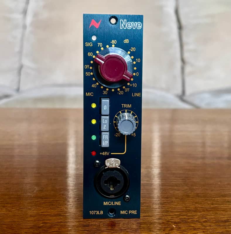 AMS Neve 1073LB 500 Series Mic Preamp Module 2010s - Blue image 1