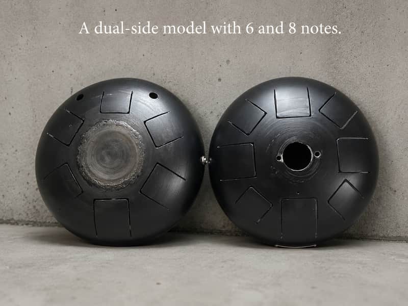 sugaipercussion Double-Sided Steel Tongue Drum 2026 - Black / Dark Steel / image 1