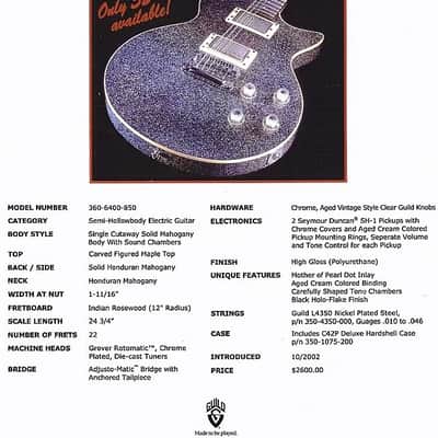 Guild Bluesbird Holoflake USA image 2