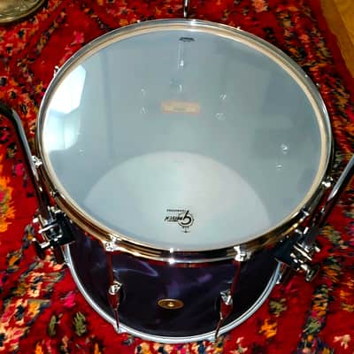 Gretsch 14"x16" FLOOR TOM w/Legs USA Custom Heritage Lugs - Black Satin Flame Nitron Wrap *EXCELLENT* 2024 image 5