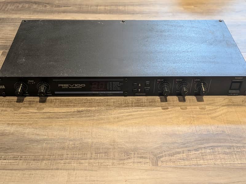 Yamaha REV100 Digital Reverberator 1990s - Black image 1